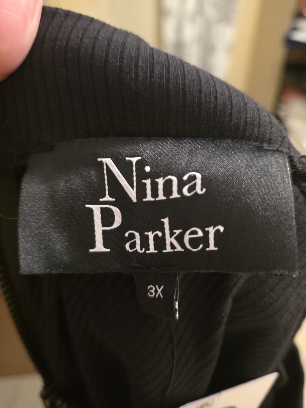 Nina Parker Trendy Plus Size Ribbed Mock Neck Bodycon Dress Size 3x New - Picture 8 of 12